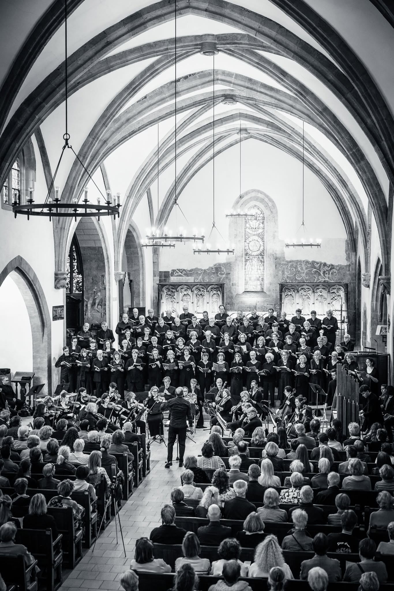 Ensemble vocal, orchestre et public lors de la Messe en Si mineur de Bach, saison 2025/2026