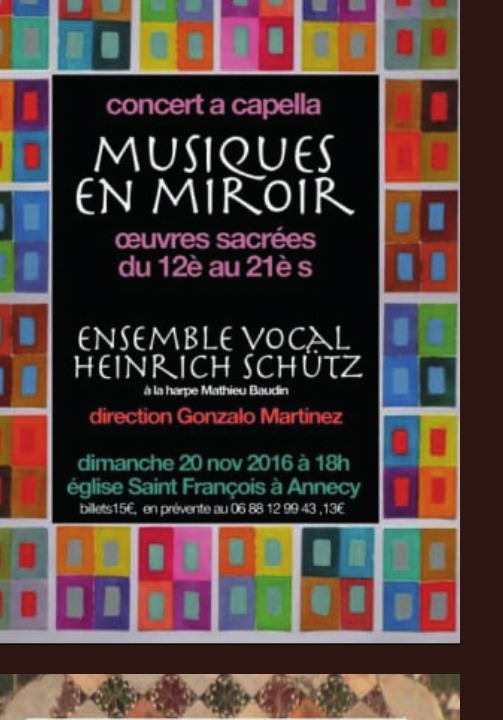 Affiche Musiques en miroir, saison 2016